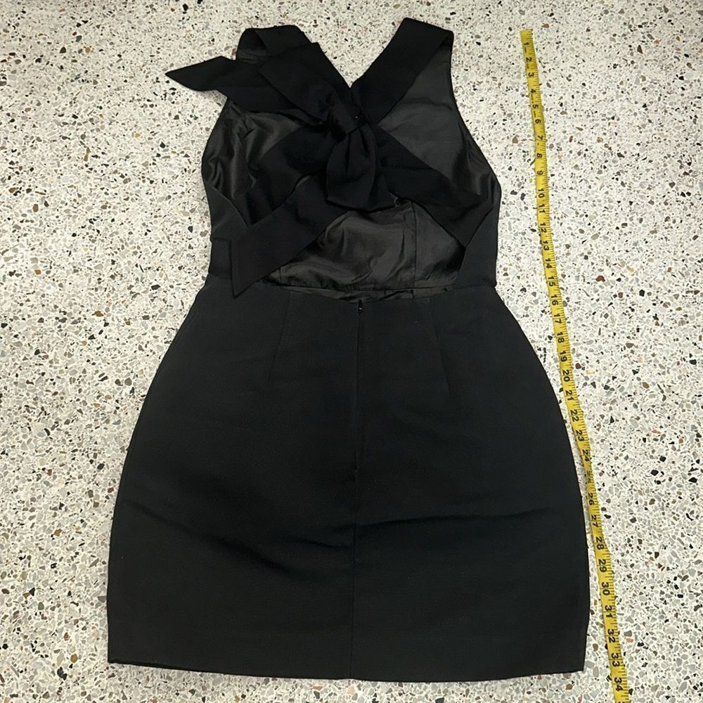 Kate Spade black bow back a line dress 8 cocktail - Picture 11 of 12